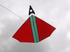 Green in his patent: "Another object of this invention is to provide an improved kite construction which includes the provision of stick members so secured to the kite body and interconected to one another as to render the kite collapsible."